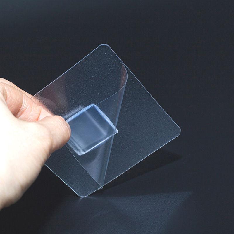 10 шт. Самоклеящиеся крючки на стену Прозрачный крючок для проволочной полки Настенное крепление Без пробивания Кухня Ванная комната Не оставляющие следов Наклейки Держатель