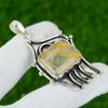 Radiant Natural Golden Rutile Mother Ethnic Birthday New Pendant Sterling Silver