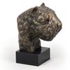 Bouvier Des Flandres, Flanders Cattle Dog - Dog Statue, Bust On Stone Base, Sculpture, Trophy for Dog Show by Art-Dog Brand
