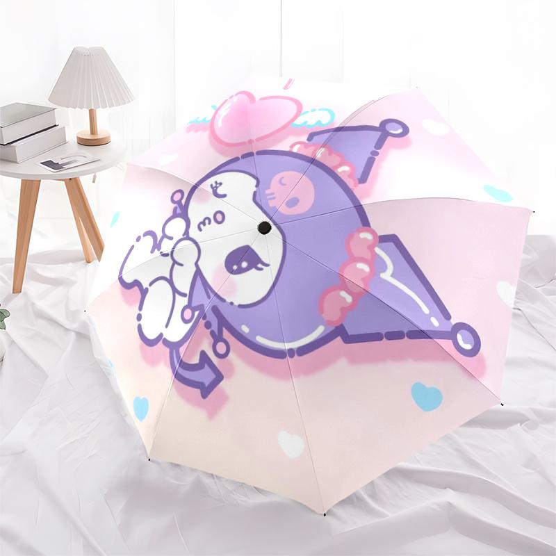 1pc Kawaii Party Hat Umbrella: Automatic Opening/Closing, Foldable Design, Outdoor Use, Festive Gift for Fans & Travelers.Q001