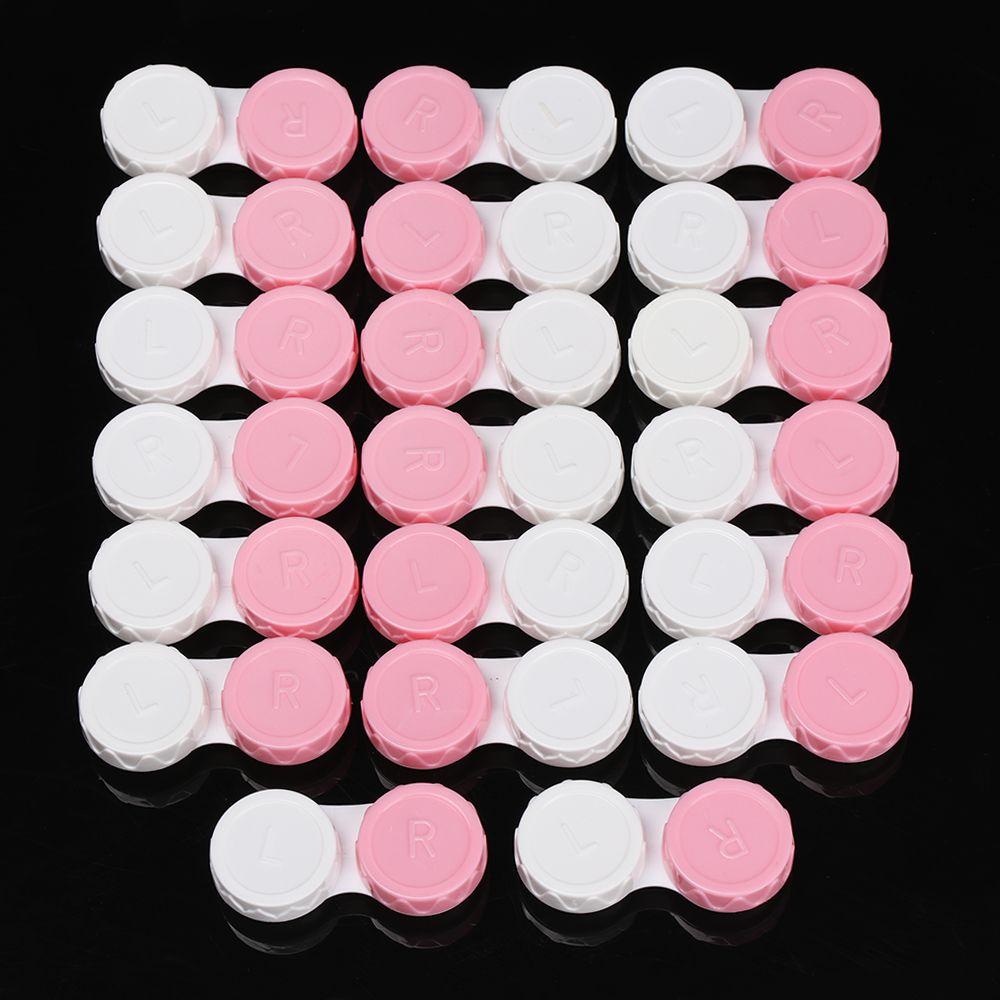 20 PCS New Mini Portable Eye Glass Travel Glasses Holder Candy Color Soaking Box Contact Lens Case