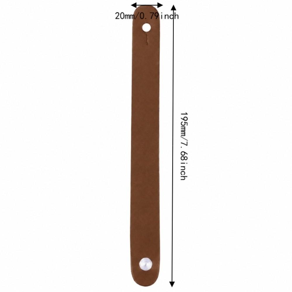 Brown Color Guitar Neck Strap Artificial Leather Material Guitar Strap Lock For Guitars