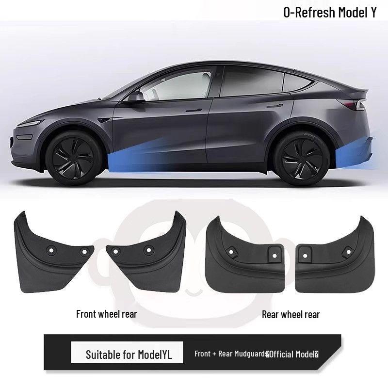 Invisible Mudguard for Tesla Model Y/3 Facelift - Hidden Car Decoration Accessories