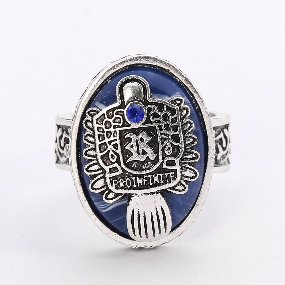 Дневники вампира Кольцо А-Я 26 Букв Для Женщин и Мужчин Алфавитные Инициалы Готическая Бижутерия Сальваторе Дэймон Возрожденный Кольцо Дневного Света