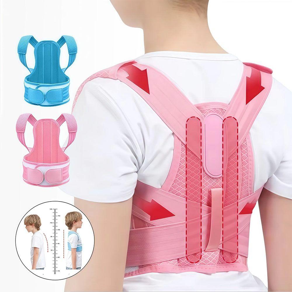 Polyester Back Posture Corrector Adjustable Back Brace Posture Corrector Upper Back Brace  Office