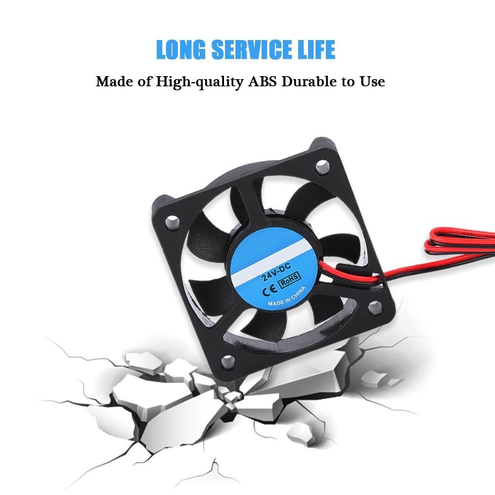 3D Printer Accessory Part DIY 5010 Cooling Fan 2Pin 24V 4000-6500 RPM 8-14CFM