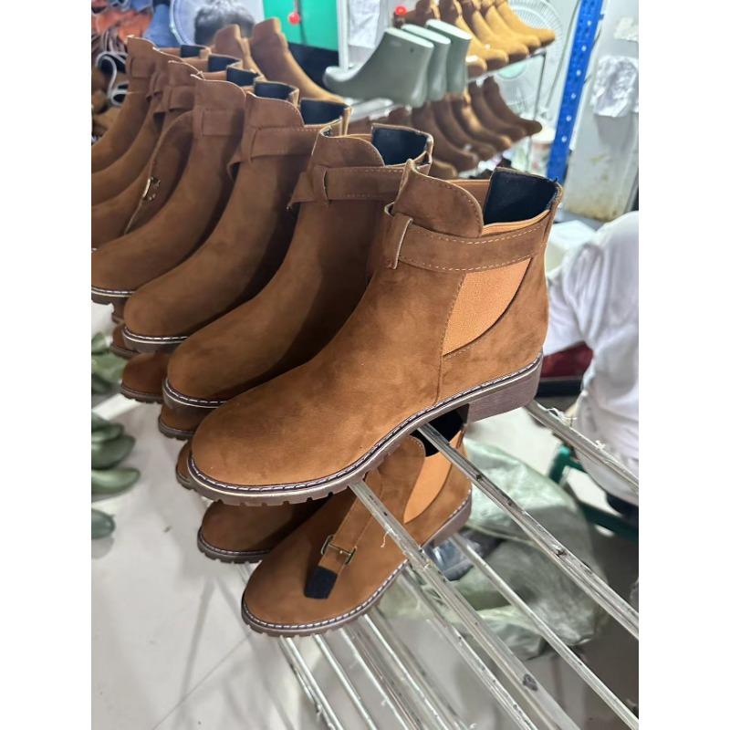 Женские ботильоны больших размеров Doc Martens в новом британском стиле, с пряжкой на ремне, круглым носком и квадратным каблуком