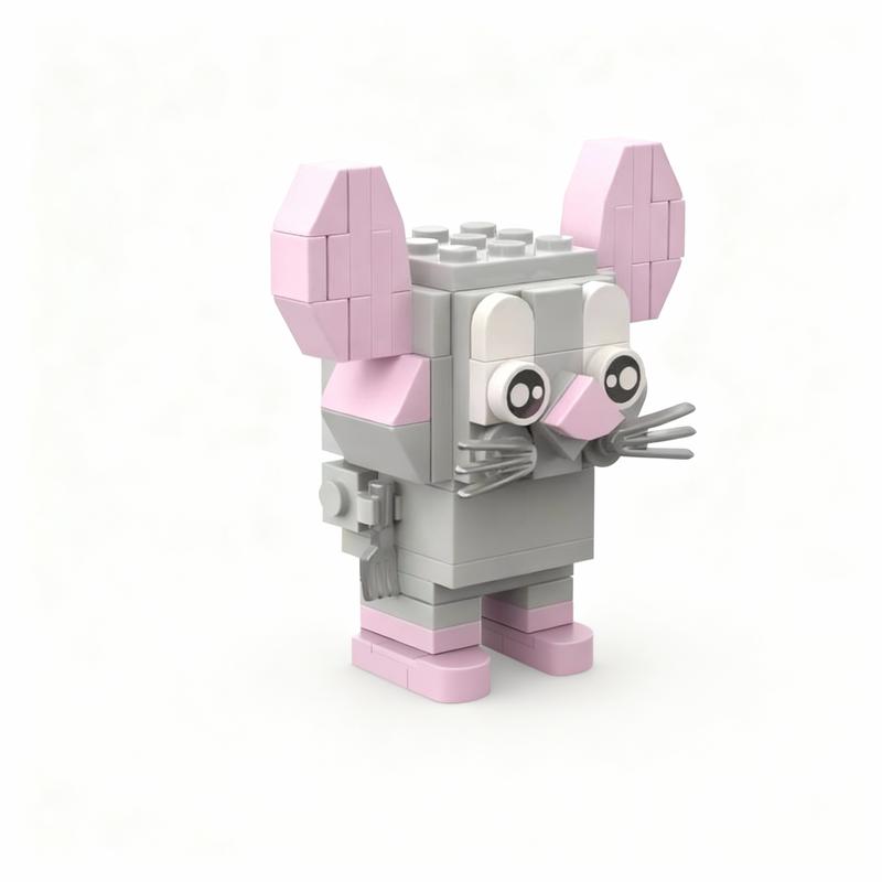 200 шт. MOC Лингвини Реми Brickheadz Модель Строительные Блоки Конструктор Рождественские Подарки DIY Креативная Идея Образование Сборка