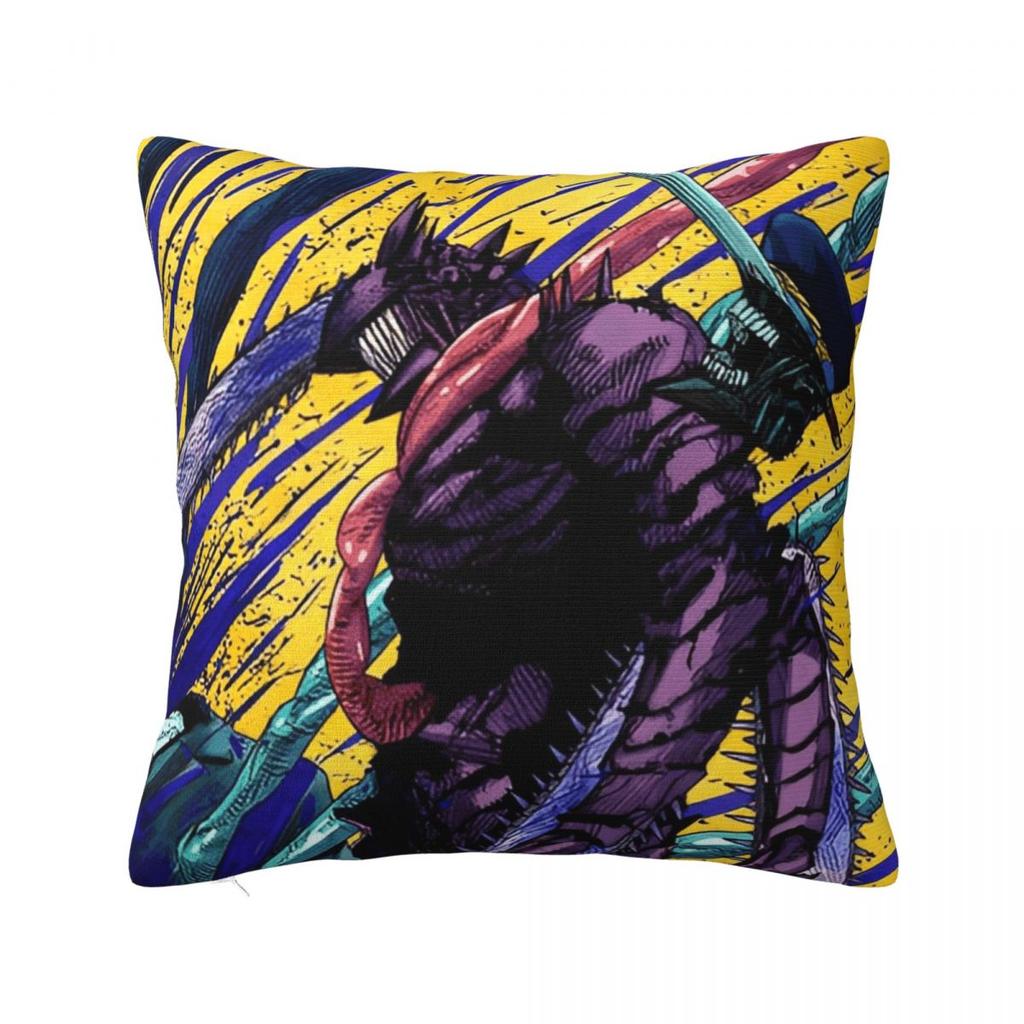 Anime Chainsaw Man Square Pillow Cases Cushion Cover Awesome Zippered Decor Throw Pillow Case Cover for Car