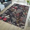 Mushroom Rug Area Rug Floral Carpet Housewarming Gift Jungle Rug Kitchen Rug Soft Thin Rug Washable Rug Bathroom Mat Nursery Rug