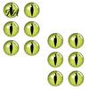 Creepy Eye Window Decorations 12/16Pcs Halloween 3D Lighted Eyes Decoration, Glowing Spooky Wall Sticker, LED Horror Party Decor Light-Up for