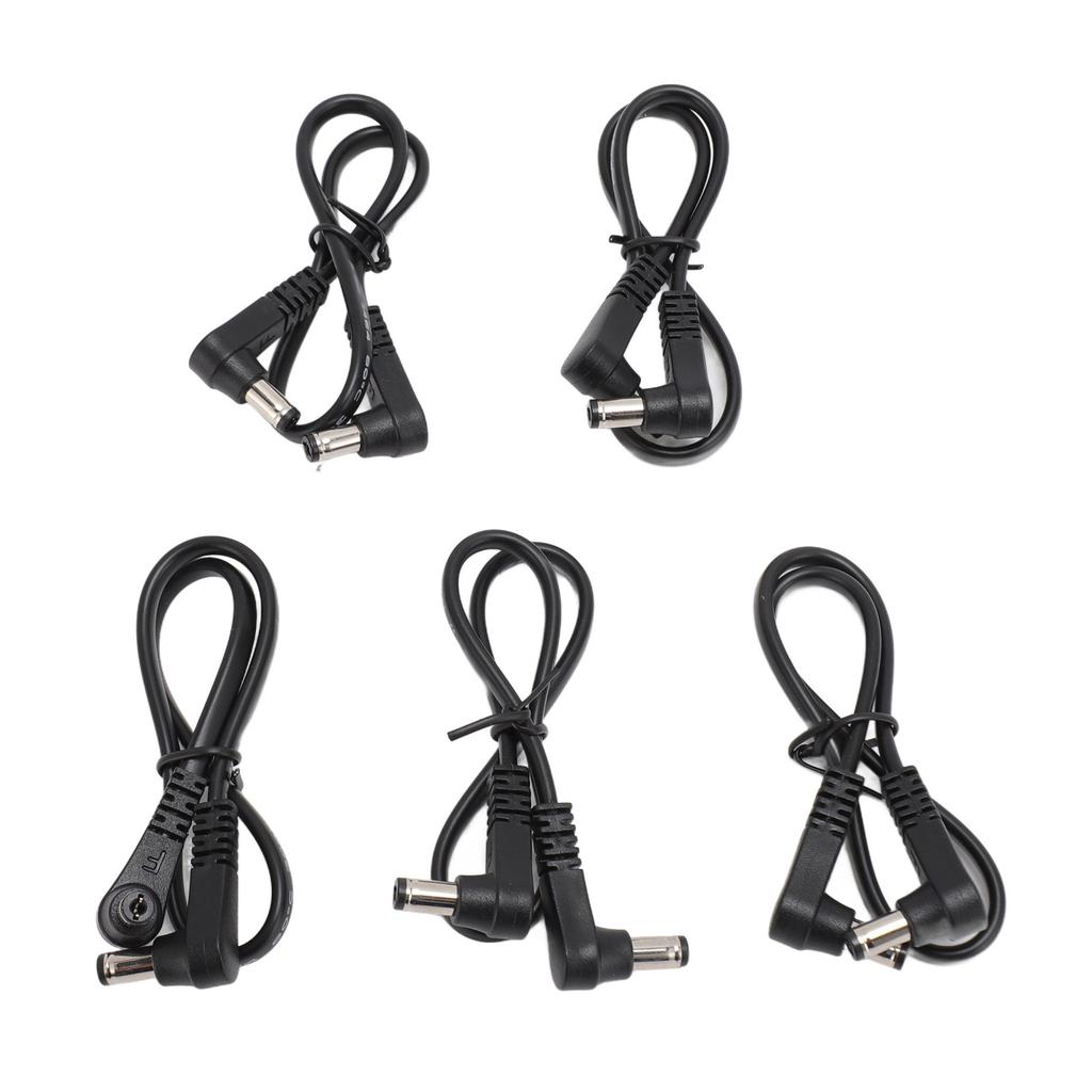 5шт прямоугольный кабель питания постоянного тока 5,5 мм x 2,1 мм 90 градусов DC мужской-мужской кабель питания для системы видеонаблюдения