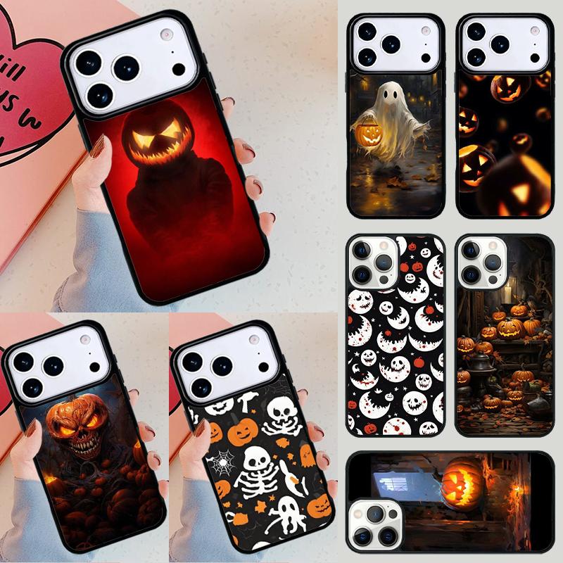 Чехол для телефона на Хэллоуин Тыква Призрак Мумия Funda Для iPhone 17 Air 14 15 13 12 Max Чехол Для Apple 14 15 16 16e 11 Pro Max Plus