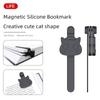 Новый силиконовый держатель для закладок из 3 штук, магнитные закладки в виде котенка, автоматически следуют разделителю страниц блокнота со школой