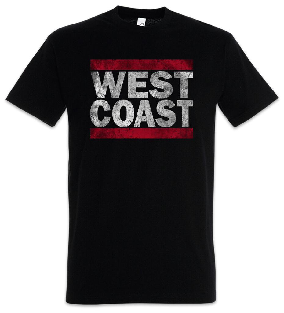 West Coast Men's T-Shirt Mens Womens Tees Top Westide Run Rap Hip Hop Gang DMC West Coast USA
