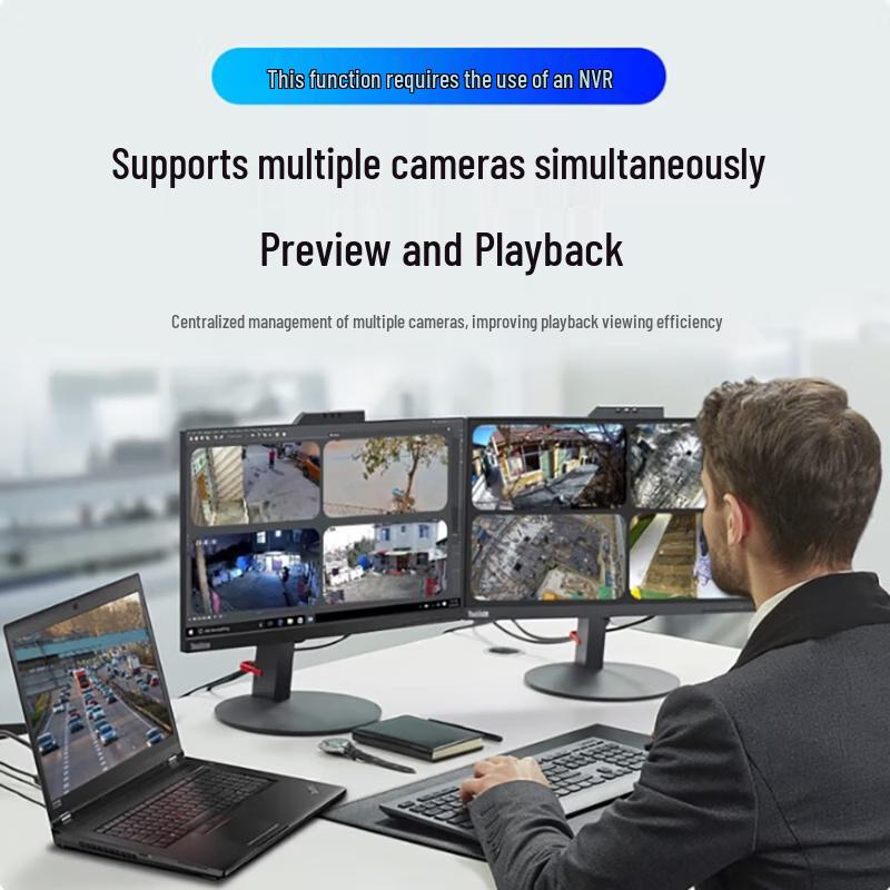 IP-камера Hikvision DS-2CD3T47SWDV3-LT, 4 Мп, полноцветная, с китайской вилкой (адаптер в комплекте)