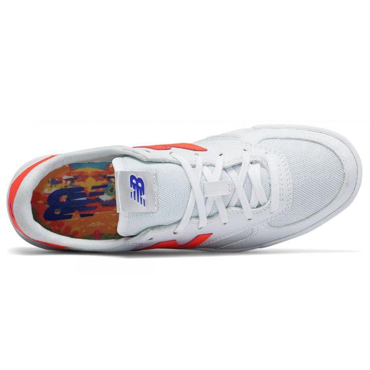 New Balance Nb 300 Синтетическая кожа Ткань Винтажные Низкие Кеды для скейтбординга Женские кроссовки Белый Оранжевый WRT300CF