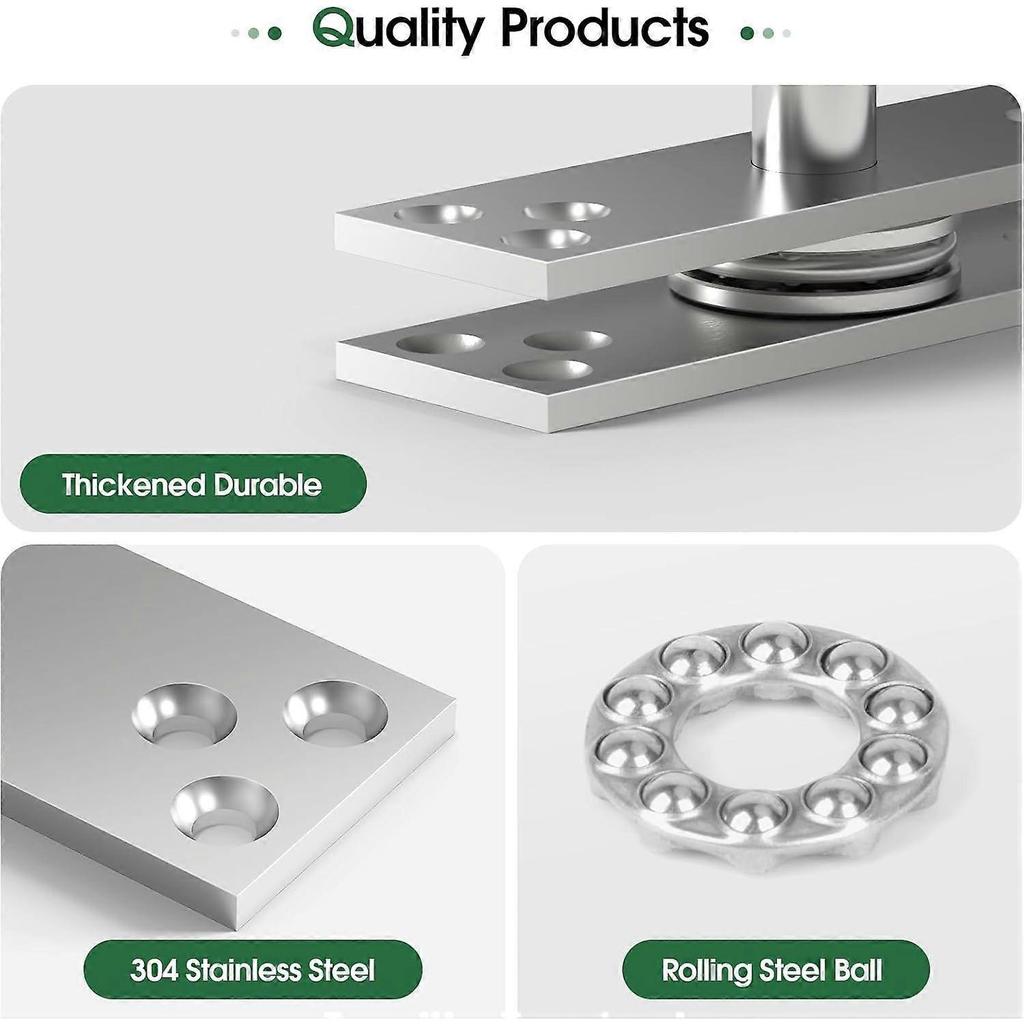 2025 Latest Model Door Hinges,Hidden Door Hardware Stainless Steel,360 Degree
