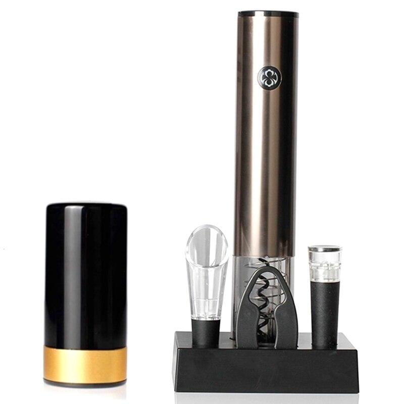 Wine Bottle Opener, Electric Wine Opener with Charging Base, Wine Cork, One Touch Cork, For Wine Lovers, Wedding, Etc | Openings