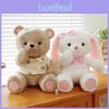 Plush Goodnight Adorable Bear And Sweetheart Rabbit Soft Toy Gift For Cuddling