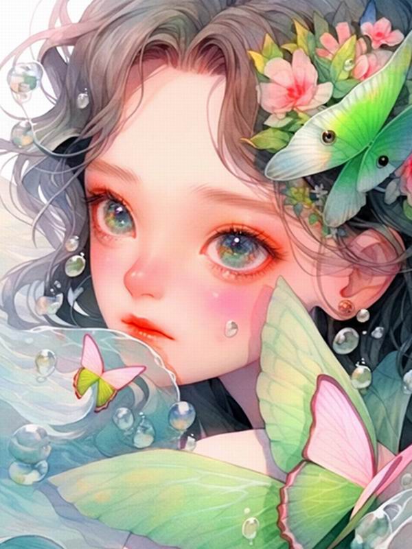 Алмазная картина с изображением девушки из мультфильма, новые поступления, Diy, полная квадратная круглая дрель, стразы, вышивка, цветы и птицы, мозаика, наборы для вышивки крестом, декор стен