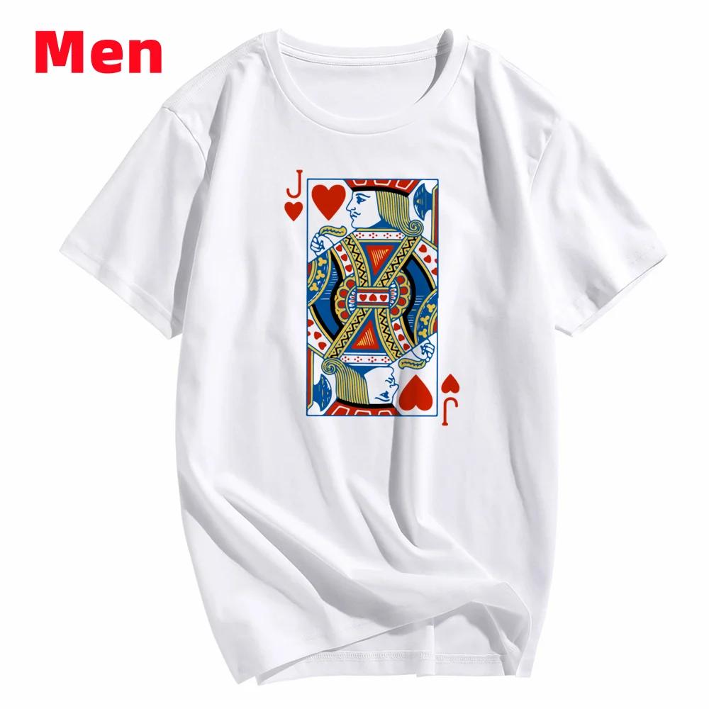 Heart Bridge Deck of Cards Group Costume TShirts Poker Outfit Cards WomenMen Matching Playing Cards for Casino Party Costume