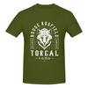 Torgal Wolf Dog Trendy Tshirt Solid Color Minimalism Travel Musthave Short Sleeve