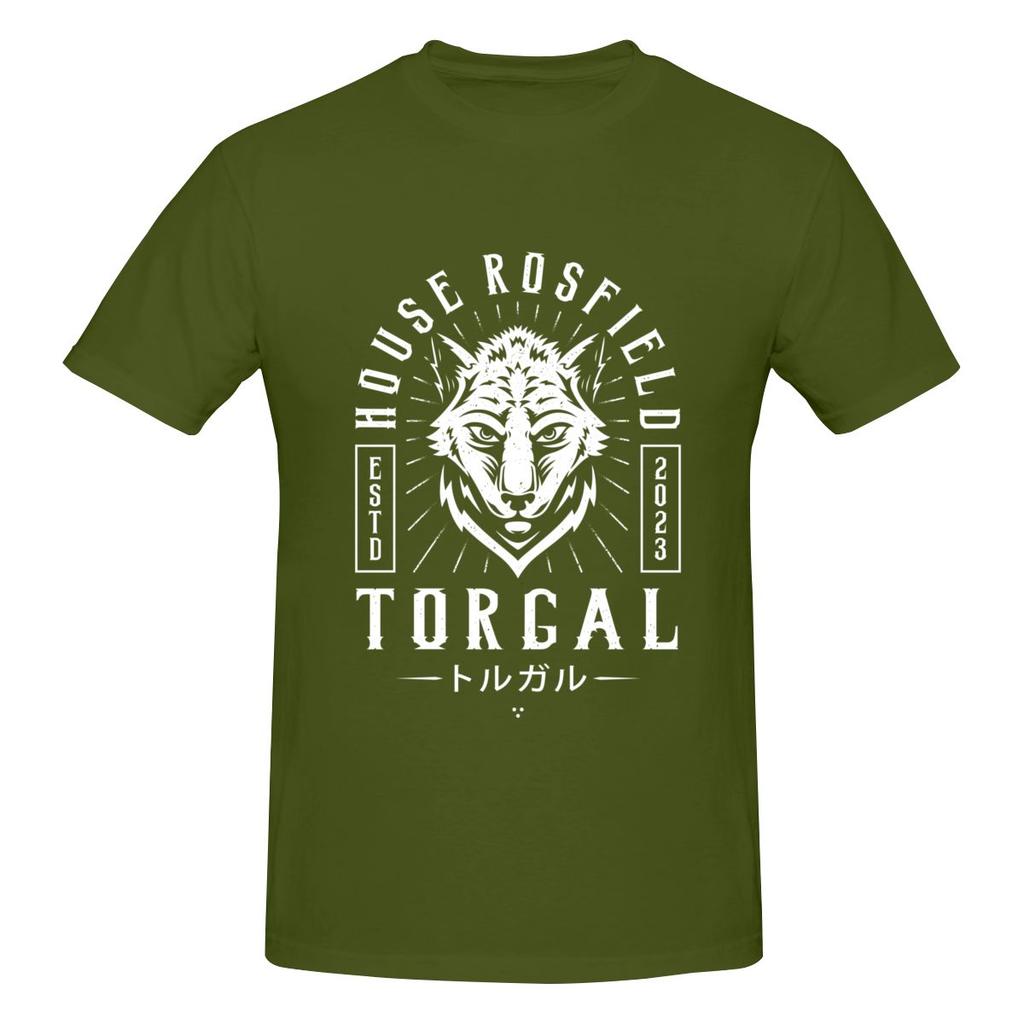 Torgal Wolf Dog Trendy Tshirt Solid Color Minimalism Travel Musthave Short Sleeve
