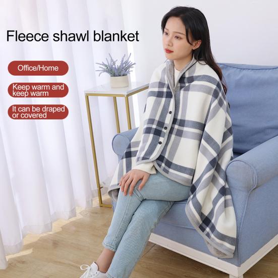 Одеяло шаль стеганое одеяло для офиса, дома, кровати, дивана, дорожный плед, пуговица