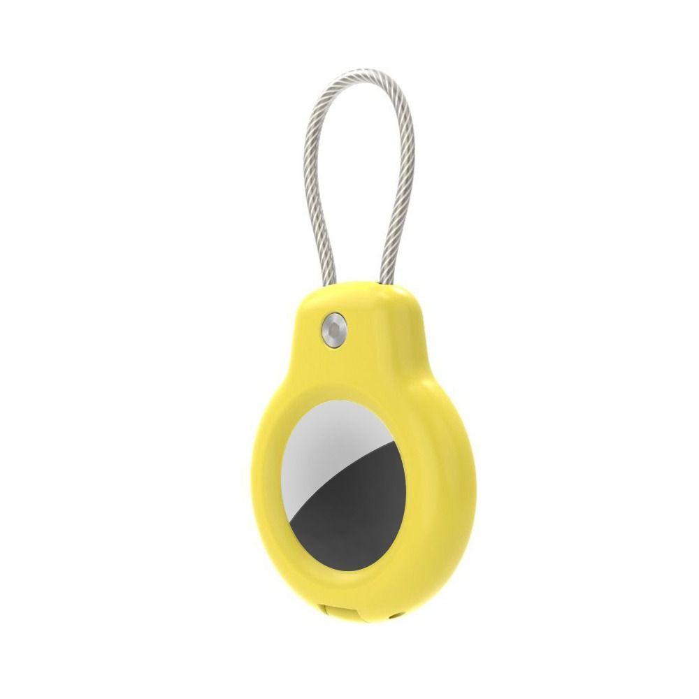 With Wire Cable Protective Case PC Key Ring Casual Lock Case for Apple AirTag Keys