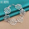 925 Sterling Silver Thread Bracelet Fashion Jewelry