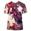 2024 Летняя мода 3D Аниме Мужская и женская футболка Date A Live Повседневная унисекс с коротким рукавом Удобный топ Большой размер 100-6XL