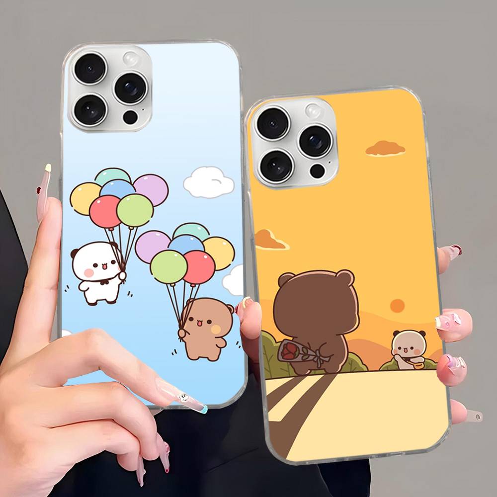 Милый Мультяшный Чехол Bubu Dudu Для IPhone 17 16 15 14 13 12 11 Plus Pro Max Сатиновый Цветной Глянцевый Поверхностный Чехол для Телефона