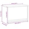 Tool Cabinet with Storage Black and Gray 50 x 25 x 35 cm