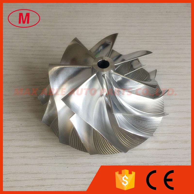 HX40 66.30/84.00mm 7+7 blades high performance Turbocharger milling/aluminum 2618/billet compressor wheel