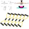 6pcs   8 Pull Rope Fitness   Training Strap Belt TPE Home Gym Resistance Bands