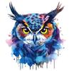 1/2pcs Looking At You Owl Heat Transfer Sticker, DIY Bird Iron-On Decals For Clothes, T-Shirt Making, Pillow Decorating, Clothing Supplies & Appliques