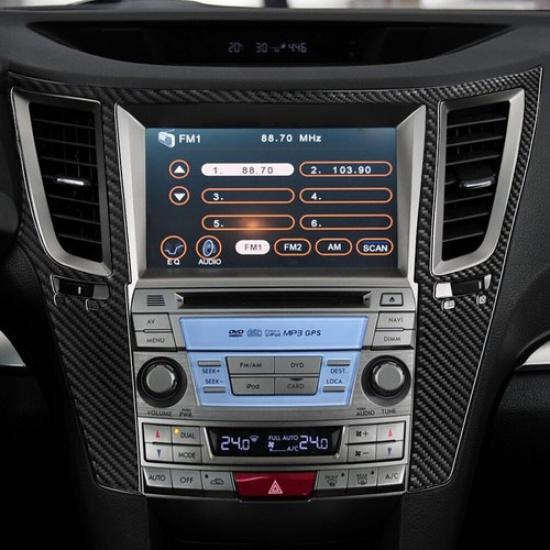 Carbon Fiber Center Air Vent Outlet Cover Trim For Subaru Legacy/Outback