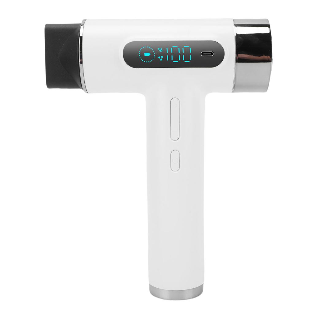 Cordless Hair Dryer 300W High Speed Cold Hot Wind USB Rechargeable Hair Blow Dryer for Student Dormitory Travel