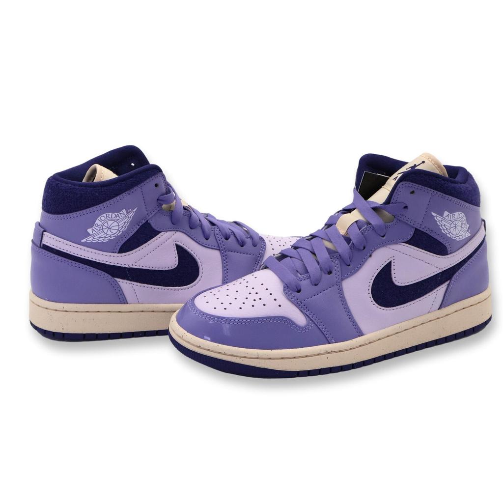DZ3745-500 Nike Air Jordan 1 Mid Шенил Небесный Синий Светло-Фиолетовый (Женский)