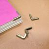 50Pcs Book Corner Protector Heavy Duty Metal Universal Scrapbooking Book Photo Album Menus Notebook Folder File Corner Protective Cover Guard