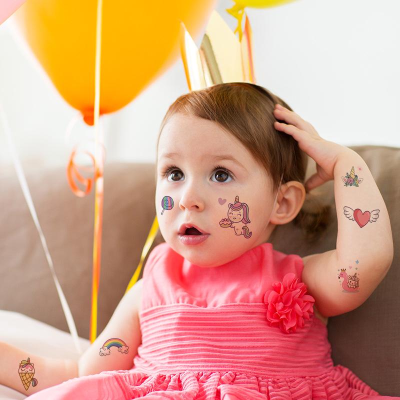 Мультяшный милый набор INS Arm водонепроницаемая наклейка-татуировка 10 шт. набор детская игрушка-наклейка для лица маленькая свежая игрушка-часы уникальная