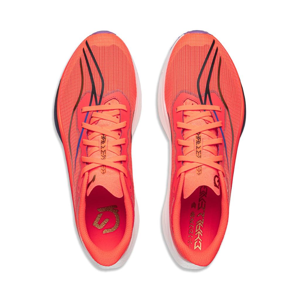 Li Ning Feidian 6 Challenger Низкие Беговые Кроссовки с Карбоновой Пластиной Мужские Красные ARMW003-32