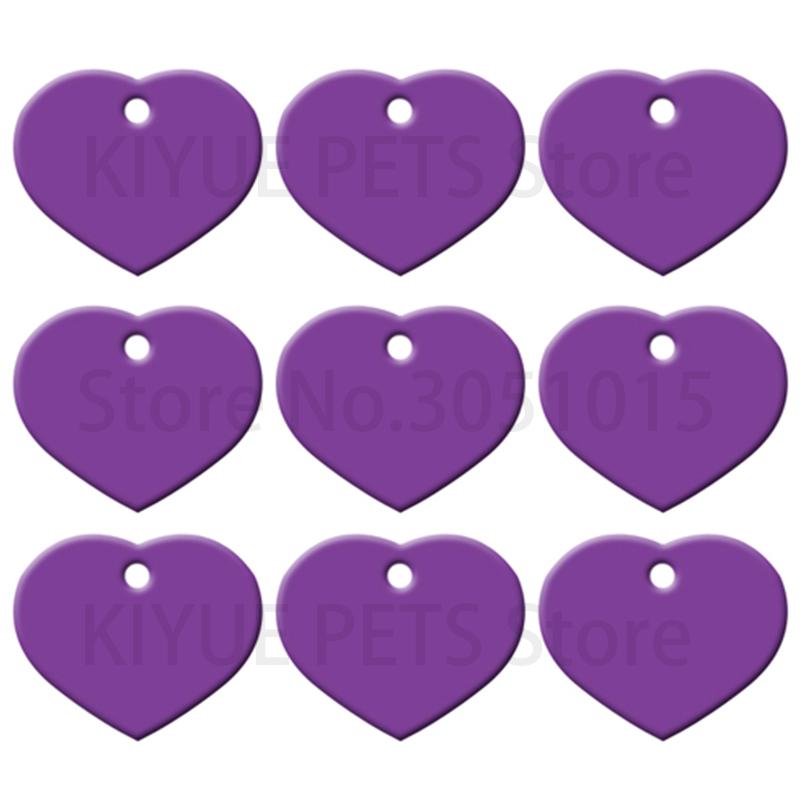 20 шт. Идентификационный жетон для собаки с гравировкой, на заказ, жетоны для питомцев, для собачьих аксессуаров, персонализированная адресная табличка в форме сердца, украшение для ошейника