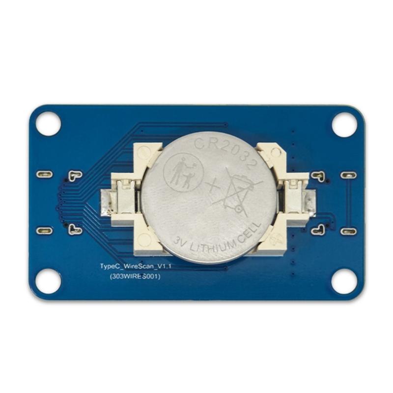 Диагностический инструмент для кабеля Type C с 12 светодиодными индикаторами для тестирования 24-контактного подключения и портативности