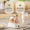 120W Electric Egg Boiler Automatic Steamer Mini Breakfast Machine Egg Cookers 2 Eggs Portable Steamer Automatic Power Off 220V