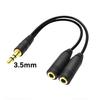Double Port 3.5mm Sound Y Splitter Cable Simultaneous Sound Transmission Perfect for Smartphones Tablets and Laptops
