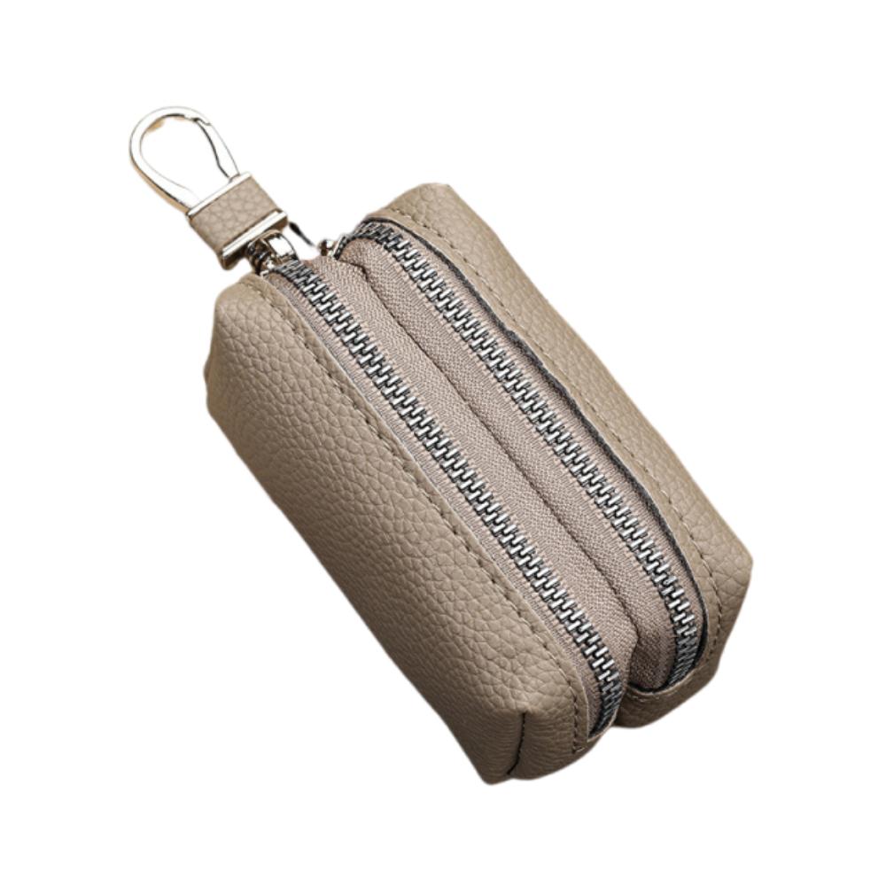 Classic Key Storage Bag Simple PU Leather Wallet Durable Lipstick Earphone Pouch Travel