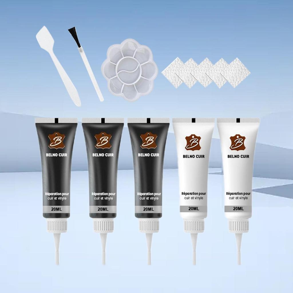 NewLeather Repair Kit Steering Wheel Refurbishment Car Interior Upholstery Color Repair Paste For Handbag Shoe Saddle Couch Boot