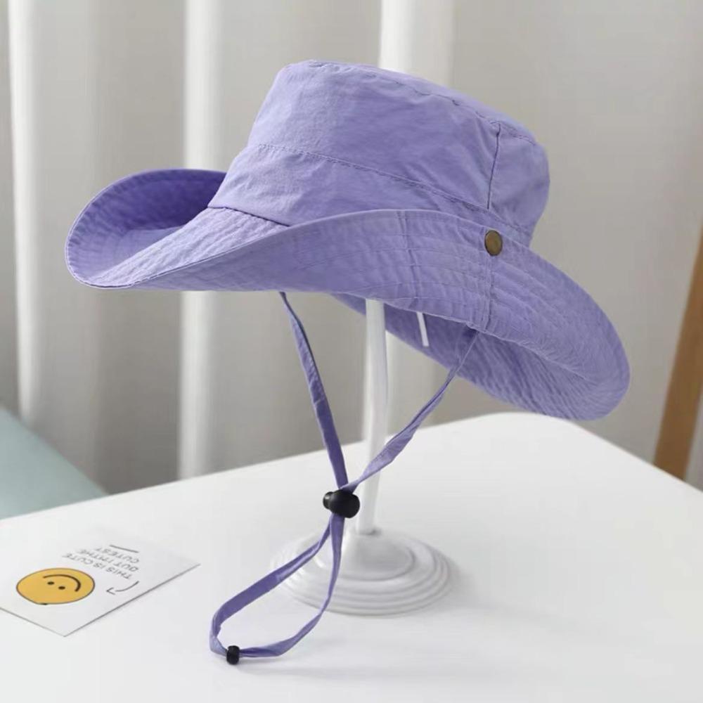 Детская шапка-рыболов на шнурке, быстросохнущая, детская летняя шляпа от солнца, цветная панама для отдыха на природе
